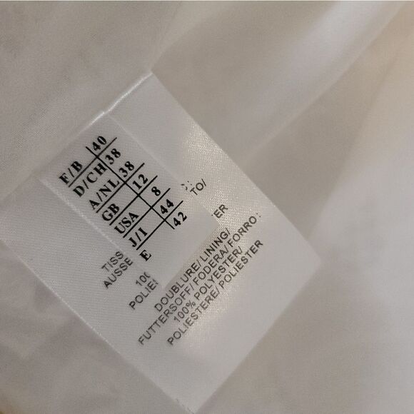 Weill White Lace Cardigan Long Blazer Size 8 New - Picture 5 of 8